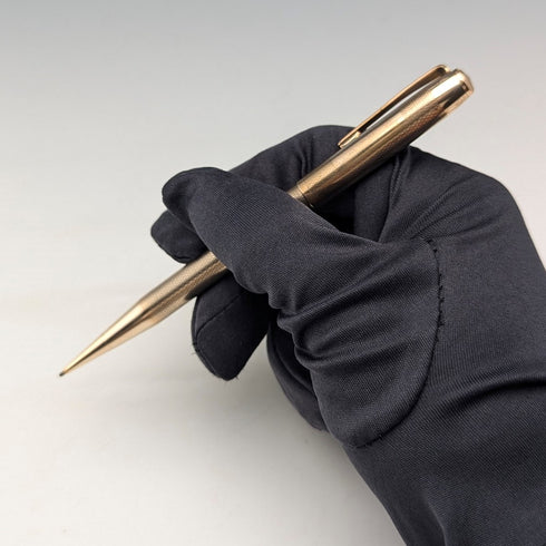 British Vintage Yard O' Red Rolled Gold Propelled Pencil in Case